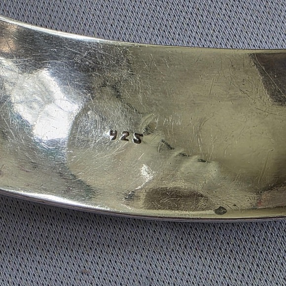 Vintage Sterling Silver Cuff Bracelet Solid 925 Ornate 23 Grams Statement - Picture 4 of 7